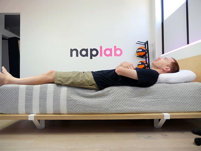 Leesa Original Hybrid Edge Sleep Back Leesa Original Hybrid edge support - back sleeping