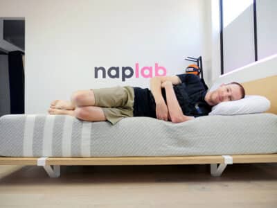 Leesa Original Hybrid Edge Vest Sleep Side Leesa Original Hybrid edge support - side sleeping with vest