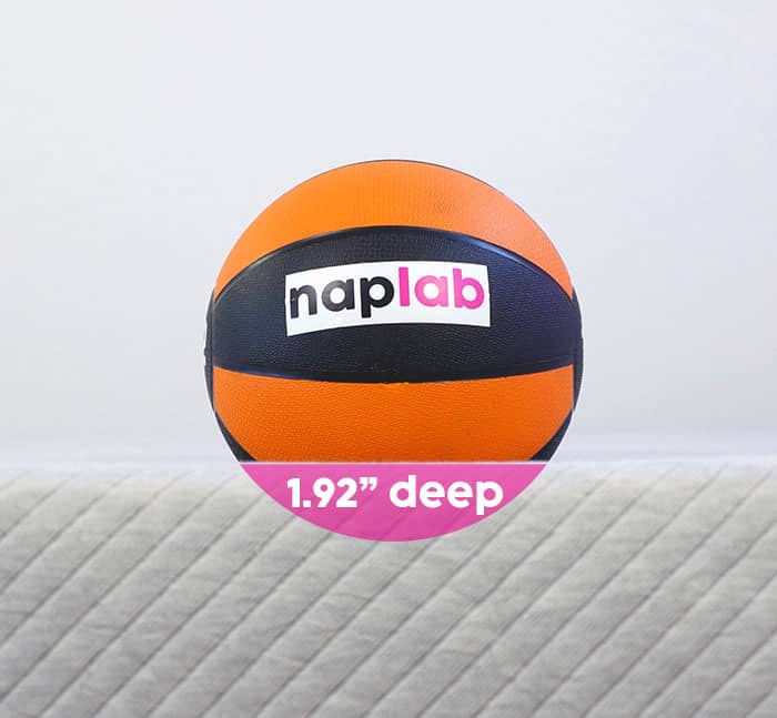 Leesa Original Hybrid Sinkage Test Leesa Original Hybrid sinkage test