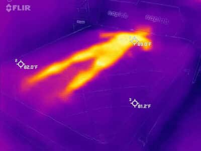 Naturepedic Chorus Cooling Before Naturepedic Chorus before cooling test