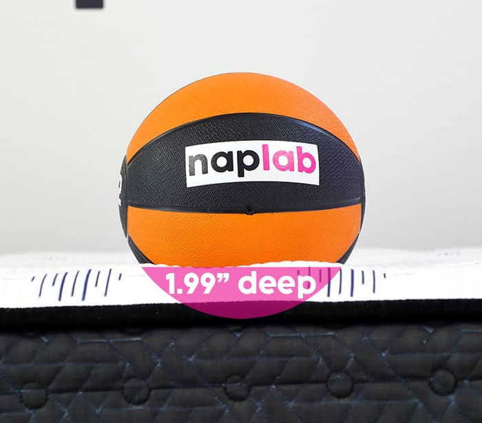 Ashley Furniture Ultra Luxury Firm Tight Top sinkage test