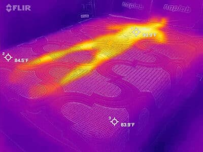 Ashley Sleep Gruve Hybrid before cooling test