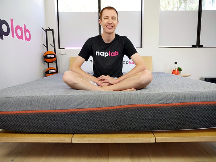 SweetNight Dreamy Memory Foam mattress sitting