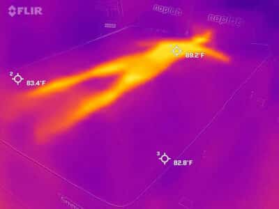 Emma Original Hybrid before cooling test