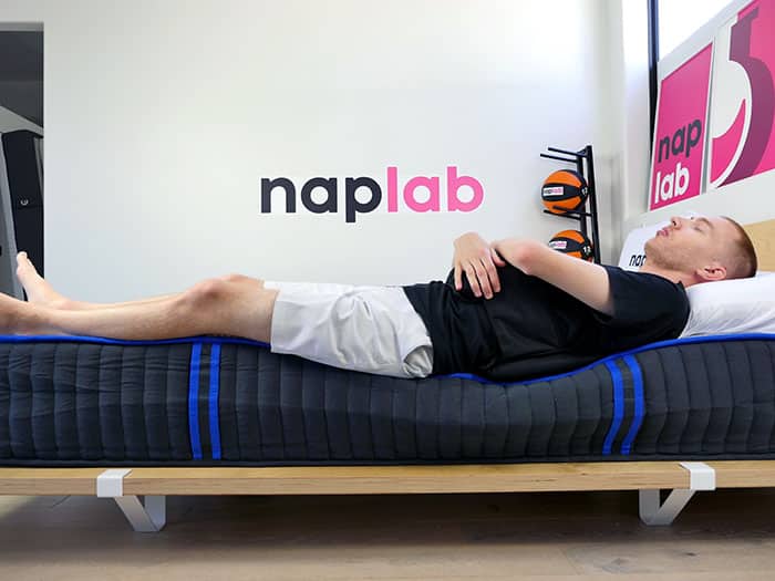 Nectar Hybrid edge support - back sleeping with vest