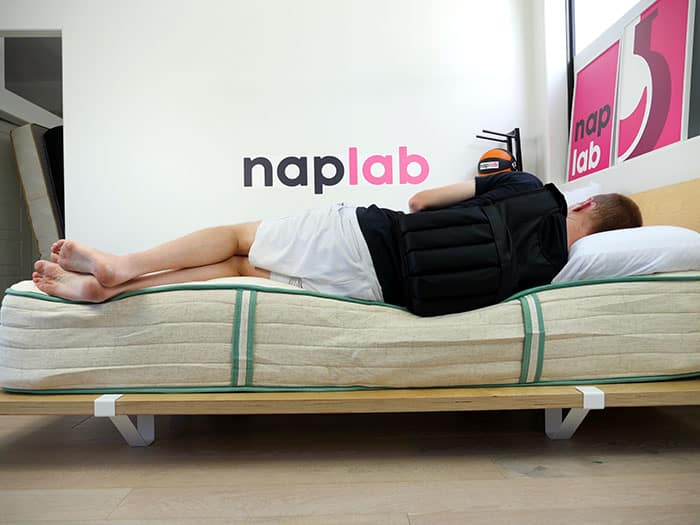 Diamond Sage Natural Organic Hybrid edge support - side sleeping with vest