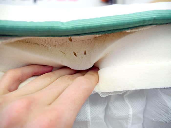 Diamond Sage Natural Organic Hybrid pressing latex layers