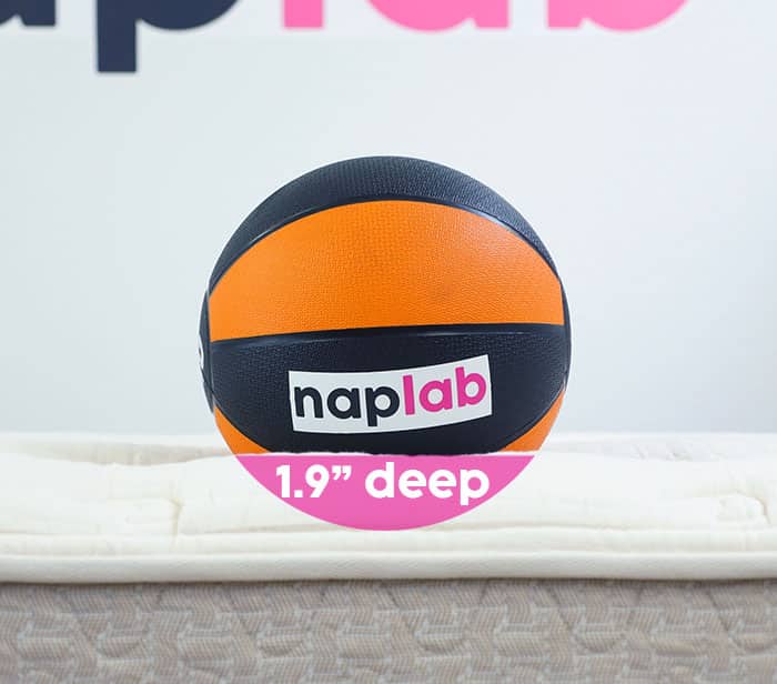 Lytton Signature Comfort Firm sinkage test