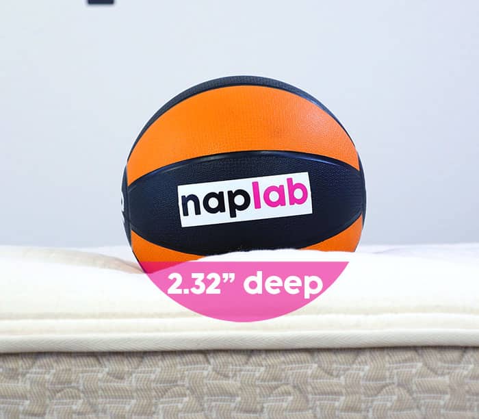 Lytton Signature Comfort Plush sinkage test