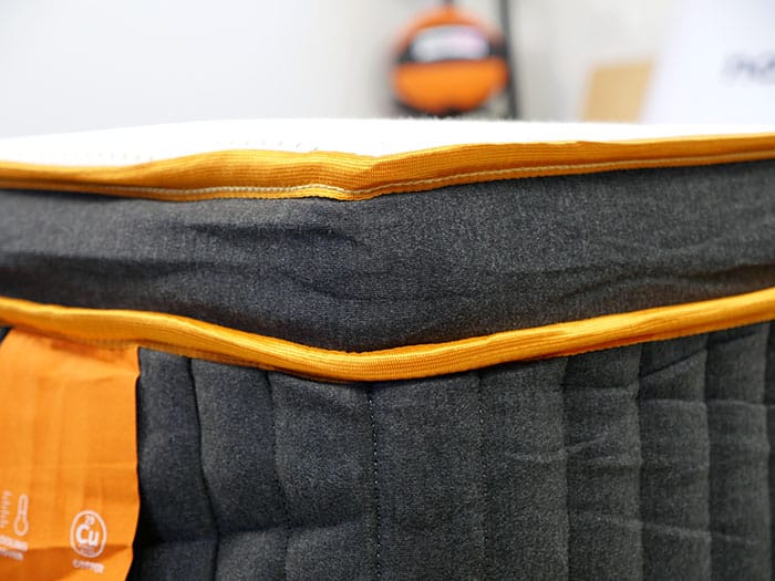 Nectar Hybrid Premier Copper corner close-up