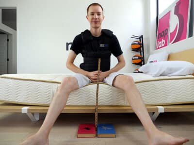 Saatva Memory Foam Hybrid edge support - with vest