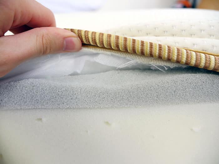 Saatva Memory Foam Hybrid top layers