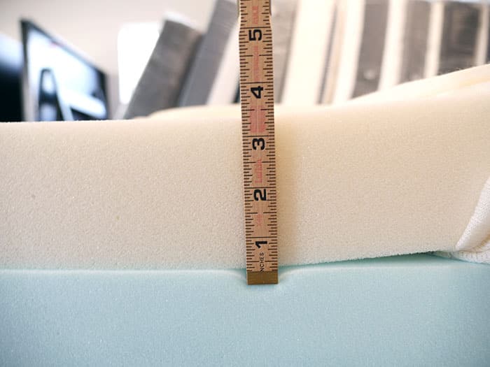 Big Mattress Classic measuring poly foam