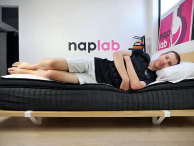 Brooklyn Bedding Custom Edge Vest Sleep Side Brooklyn Bedding Custom edge support - side sleeping with vest