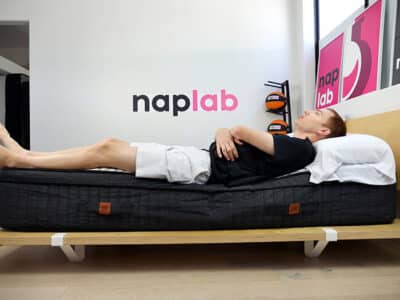 Brooklyn Bedding Sedona Edge Vest Sleep Back Brooklyn Bedding Sedona edge support - back sleeping with vest