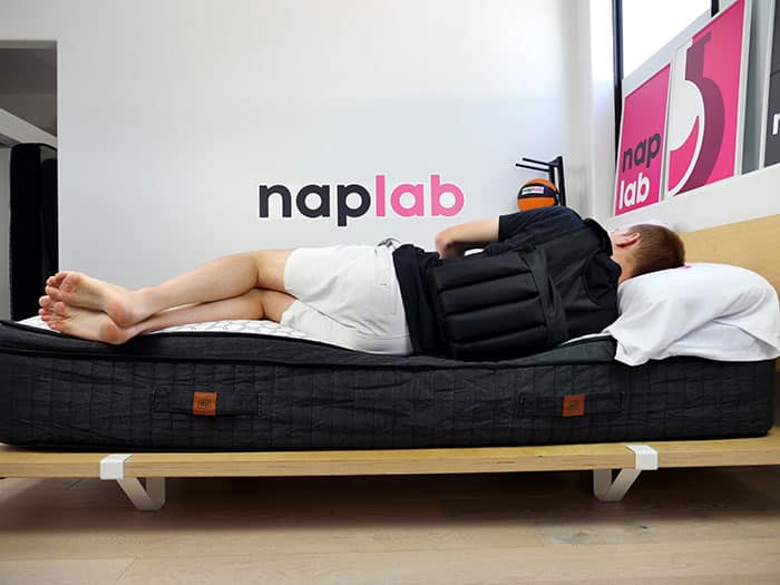 Brooklyn Bedding Sedona Edge Vest Sleep Side Brooklyn Bedding Sedona edge support - side sleeping with vest