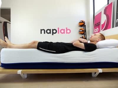 Amerisleep AS5 Hybrid edge support - back sleeping