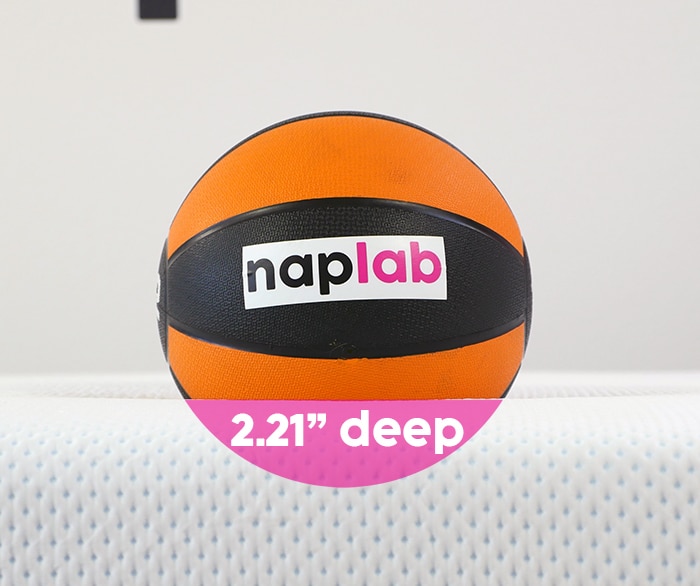 Amerisleep AS5 Hybrid sinkage test