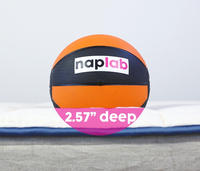 Amerisleep Organica sinkage test