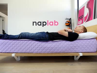 Sheets & Giggles Eucalyptus edge support - back sleeping