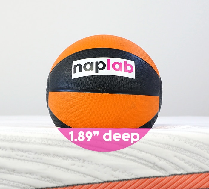 SweetNight Dreamy Hybrid sinkage test