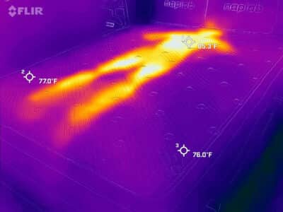 Elm Sleep Resort Cooling Before Elm Sleep Resort before cooling test