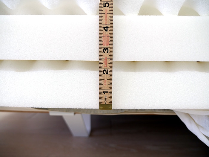 Nolah Signature All Foam measuring bottom foams