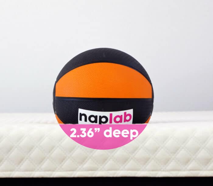 Nolah Signature All Foam sinkage test