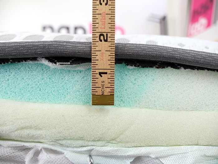 Crafted Sleep 1-Sided Hybrid measuring memory foam