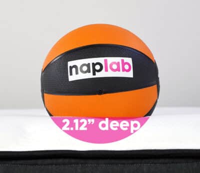 Plank Firm Luxe sinkage test