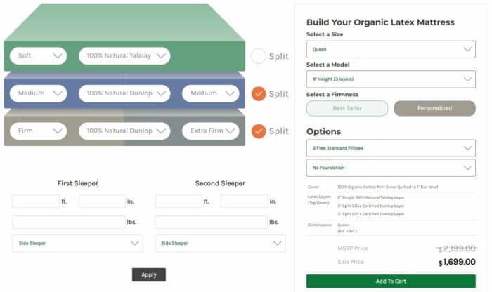 Sleep Ez Mattress Customization