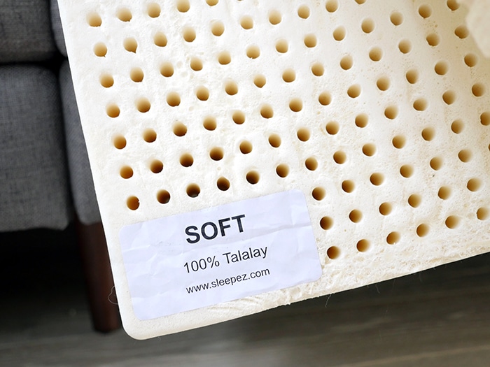 Sleep Ez Organic Latex Soft Talalay Tag