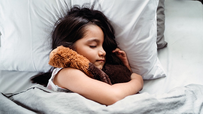 Girl Kid Holding Teddy Bear Sleeping Girl Kid Holding Teddy Bear Sleeping