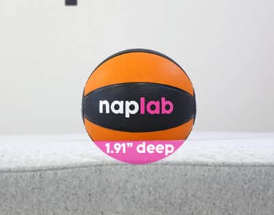 Casper Original Hybrid Sinkage Test