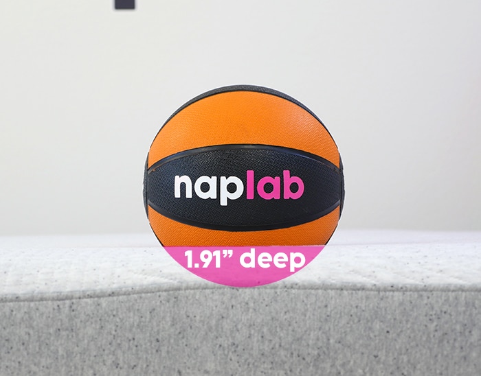 Casper Original Hybrid Sinkage Test