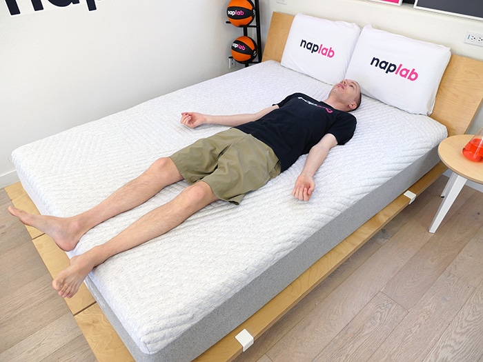 Casper Nova Hybrid Back Sleeping