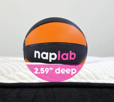 Nolah Evolution Comfort Sinkage Test Nolah Evolution Comfort Sinkage Test