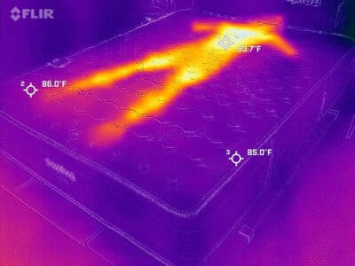 Saatva Rx Before Cooling Test