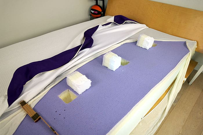 Polysleep Zephyr Open Cover And Cutouts