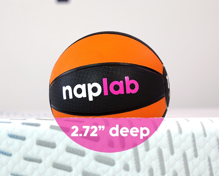 Ashley Sleep Align Latex Hybrid Sinkage Test