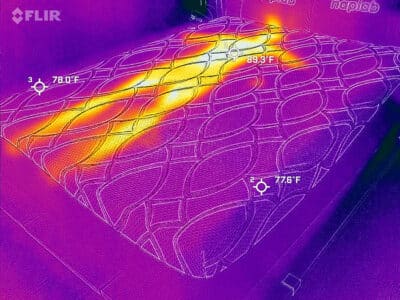 Ashley Sleep Gruve Memory Foam 2023 Before Cooling Test