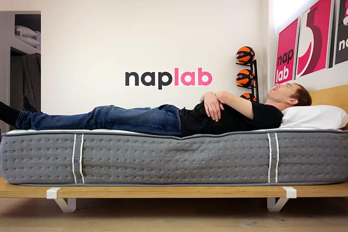 Lull Luxe Hybrid Edge Support Back Sleeping With Vest