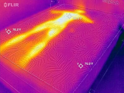 Sealy Posturepedic Carver Before Cooling Test Sealy Posturepedic Carver Before Cooling Test