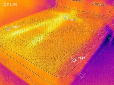 Sealy Posturepedic Hybrid After Cooling Test