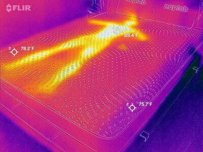 Sealy Posturepedic Hybrid Before Cooling Test