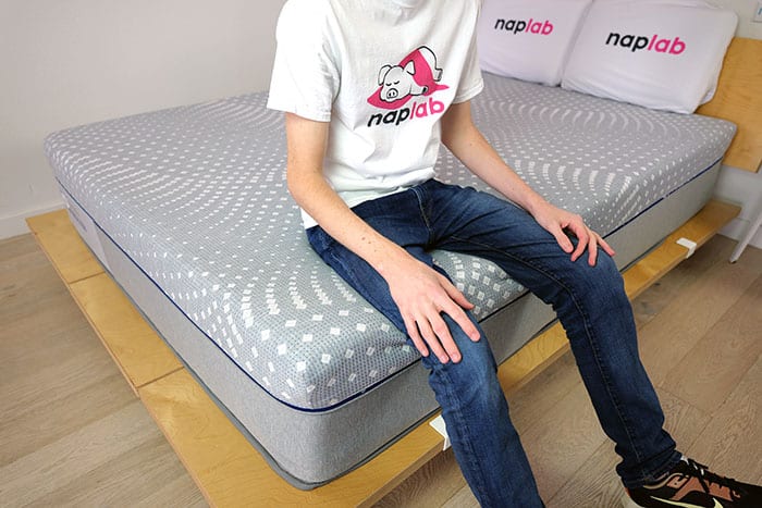 Sealy Posturepedic Hybrid Edge Sitting