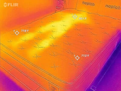 Leesa Natural Hybrid After Cooling Test
