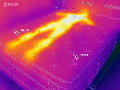 Leesa Natural Hybrid Before Cooling Test