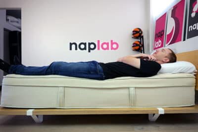 Leesa Natural Hybrid Edge Support Back Sleeping