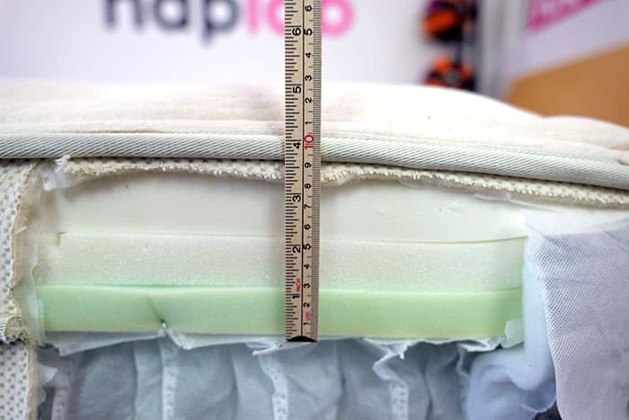 Leesa Natural Hybrid Measuring Top Layers